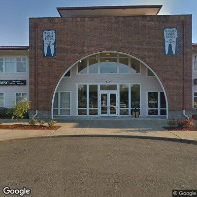 Thumbnail image of the front of a dentist office practice with the name Canyon Orthodontics which is located in Puyallup, WA