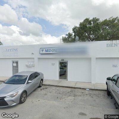 Thumbnail image of the front of a dentist office practice with the name Med One Medical Center which is located in Opa Locka, FL