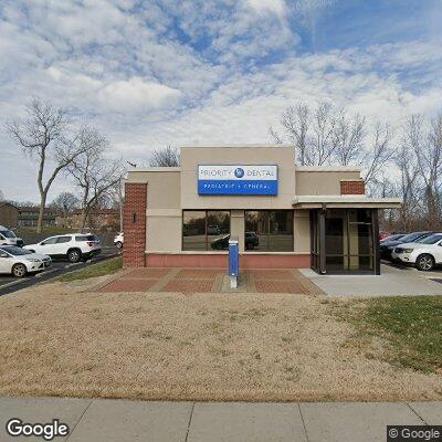 Thumbnail image of the front of a dentist office practice with the name Priority Dental Clinic which is located in Independence, MO