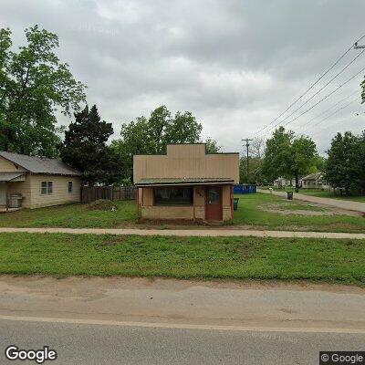 Thumbnail image of the front of a dentist office practice with the name Cimarron Denture Clinic which is located in Perkins, OK