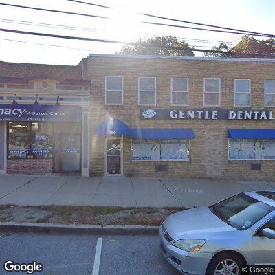 Thumbnail image of the front of a dentist office practice with the name Gentle Dental which is located in Belmont, MA