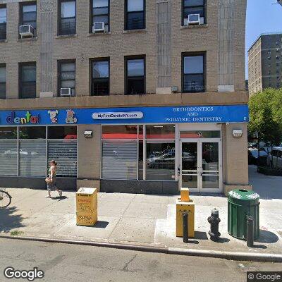 Thumbnail image of the front of a dentist office practice with the name Kids Dental which is located in New York, NY