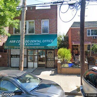 Thumbnail image of the front of a dentist office practice with the name X Collado Dental Office which is located in Ozone Park, NY