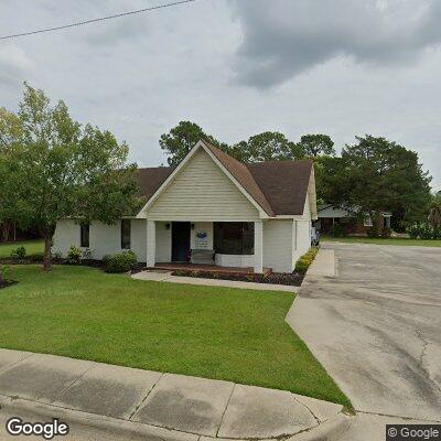 Thumbnail image of the front of a dentist office practice with the name Alma Family Dentistry which is located in Alma, GA