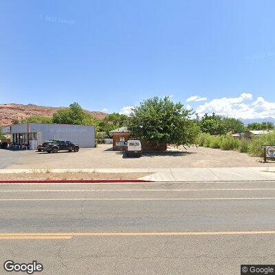 Thumbnail image of the front of a dentist office practice with the name Red Rock Dental which is located in Moab, UT