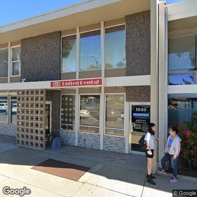 Thumbnail image of the front of a dentist office practice with the name United Dental Group which is located in Burlingame, CA