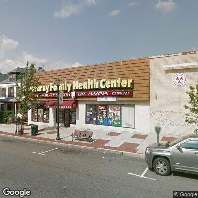 Thumbnail image of the front of a dentist office practice with the name Kearny Family Health Center which is located in Kearny, NJ