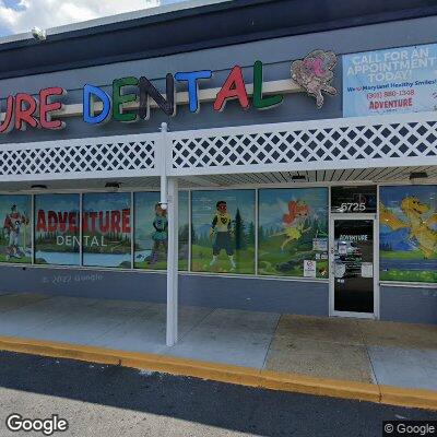 Thumbnail image of the front of a dentist office practice with the name Adventure Dental which is located in Hyattsville, MD