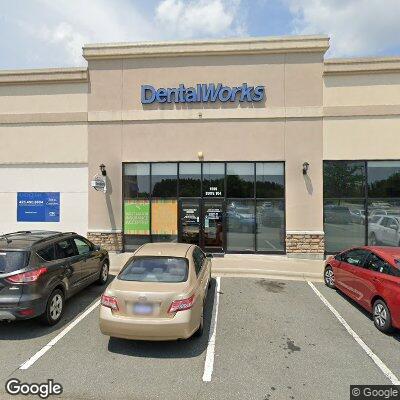 Thumbnail image of the front of a dentist office practice with the name DentalWorks Burlington which is located in Burlington, NC