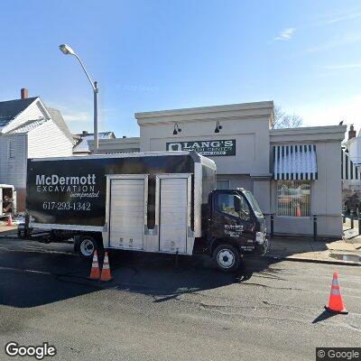 Thumbnail image of the front of a dentist office practice with the name Lang's Dental Center which is located in Somerville, MA