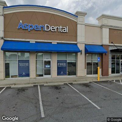 Thumbnail image of the front of a dentist office practice with the name Aspen Dental which is located in Peachtree Corners, GA