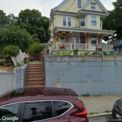 Thumbnail image of the front of a dentist office practice with the name Dental Health Works which is located in West Roxbury, MA