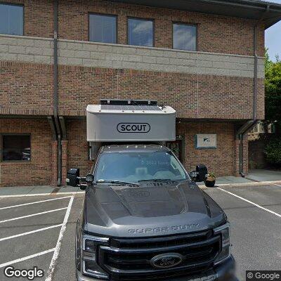 Thumbnail image of the front of a dentist office practice with the name Hadelman Orthodontics which is located in Asheville, NC