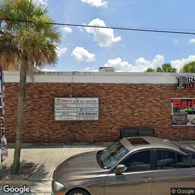 Thumbnail image of the front of a dentist office practice with the name Atlantic Periodontics which is located in Deland, FL