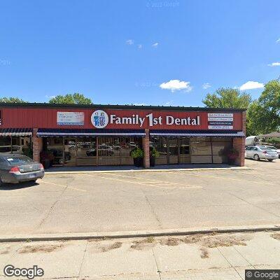 Thumbnail image of the front of a dentist office practice with the name Family 1st Dental of Norfolk which is located in Norfolk, NE