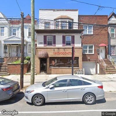 Thumbnail image of the front of a dentist office practice with the name Hudson County Orthodontics which is located in Jersey City, NJ