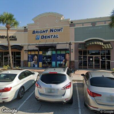 Thumbnail image of the front of a dentist office practice with the name Bright Now! Dental & Orthodontics which is located in Orlando, FL