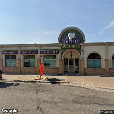 Thumbnail image of the front of a dentist office practice with the name Gendler Dental Center which is located in Hopkins, MN