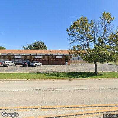 Thumbnail image of the front of a dentist office practice with the name Palos Orthodontics which is located in Palos Hills, IL