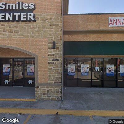 Thumbnail image of the front of a dentist office practice with the name Anna Smiles Dental Center which is located in Anna, TX