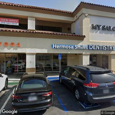 Thumbnail image of the front of a dentist office practice with the name Hermosa Smiles Dentistry which is located in Hermosa Beach, CA