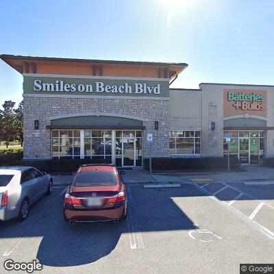 Thumbnail image of the front of a dentist office practice with the name Smiles on Beach Boulevard which is located in Jacksonville, FL