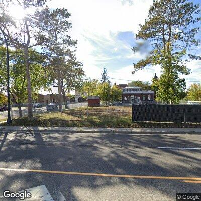 Thumbnail image of the front of a dentist office practice with the name Lakeview Dental Clinic which is located in Bemidji, MN