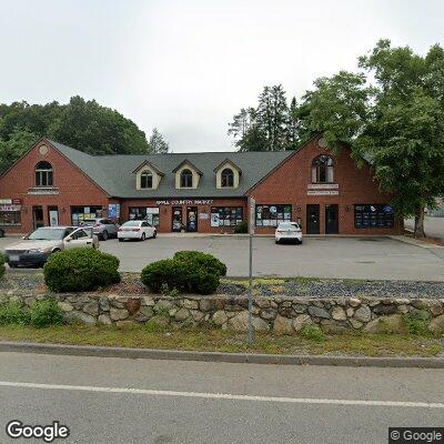 Thumbnail image of the front of a dentist office practice with the name Family Orthodontics of Hudson which is located in Hudson, MA