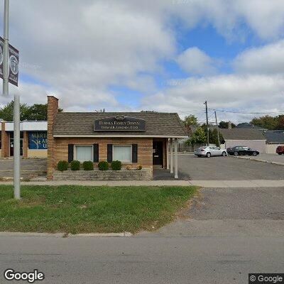 Thumbnail image of the front of a dentist office practice with the name Eureka Family Dental which is located in Southgate, MI