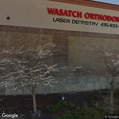 Thumbnail image of the front of a dentist office practice with the name Wasatch Orthodontics and Laser Dentistry which is located in Tooele, UT