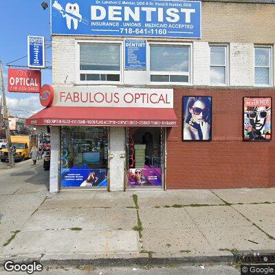 Thumbnail image of the front of a dentist office practice with the name Makkar Dental which is located in South Richmond Hill, NY