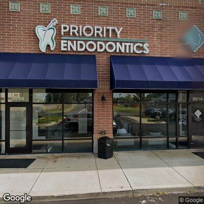 Thumbnail image of the front of a dentist office practice with the name Priority Endodontics which is located in Fort Wayne, IN