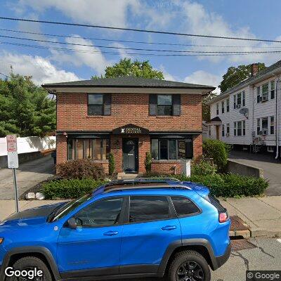 Thumbnail image of the front of a dentist office practice with the name Dental Solutions which is located in Pawtucket, RI