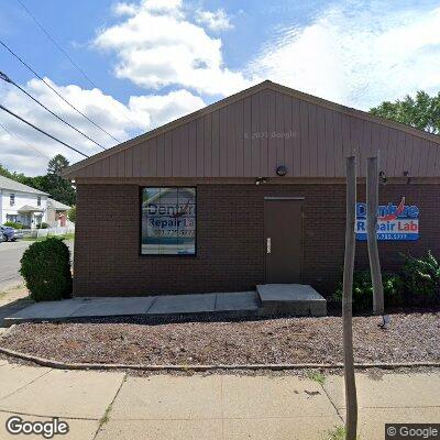 Thumbnail image of the front of a dentist office practice with the name Denture Repair Lab which is located in Pawtucket, RI