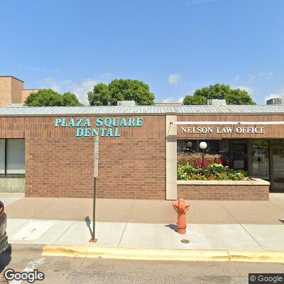 Thumbnail image of the front of a dentist office practice with the name Plaza Square Dental which is located in Winona, MN