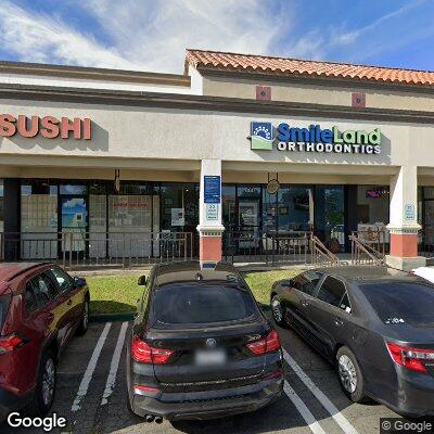 Thumbnail image of the front of a dentist office practice with the name SmileLand Orthodontics - Ben P. Chung, DDS, DMSc which is located in Chino Hills, CA