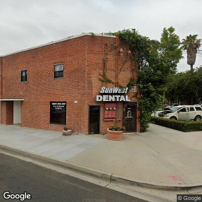 Thumbnail image of the front of a dentist office practice with the name Sunwest Dental Group which is located in Long Beach, CA