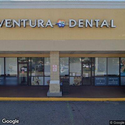 Thumbnail image of the front of a dentist office practice with the name Ventura Dental which is located in Kissimmee, FL