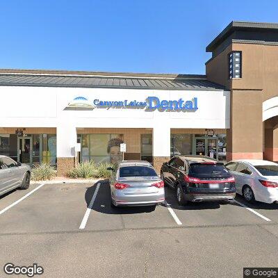 Thumbnail image of the front of a dentist office practice with the name Canyon Lakes Dental Group and Orthodontics which is located in Mesa, AZ