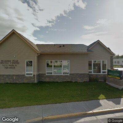 Thumbnail image of the front of a dentist office practice with the name Pioneer Peak Dental Center which is located in Palmer, AK