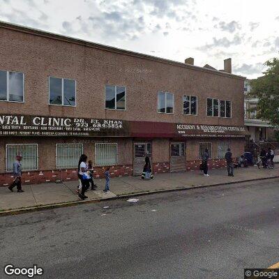 Thumbnail image of the front of a dentist office practice with the name Paterson Dental Clinic which is located in Paterson, NJ