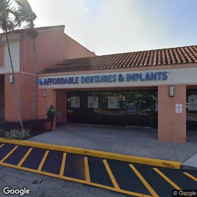 Thumbnail image of the front of a dentist office practice with the name Affordable Dentures & Implants which is located in North Lauderdale, FL