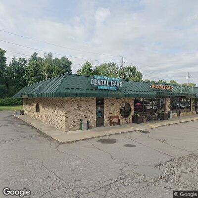 Thumbnail image of the front of a dentist office practice with the name Highland Advanced Dental Care which is located in Highland, MI