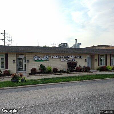 Thumbnail image of the front of a dentist office practice with the name Family Dental Care which is located in Oak Lawn, IL