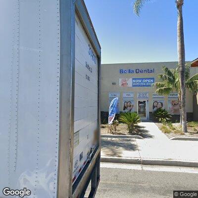 Thumbnail image of the front of a dentist office practice with the name Bella Dental which is located in Oxnard, CA