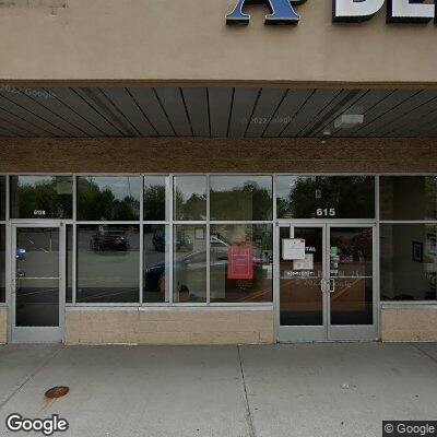 Thumbnail image of the front of a dentist office practice with the name Evenly Orthodontics which is located in Linden, NJ