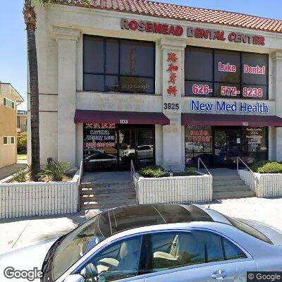 Thumbnail image of the front of a dentist office practice with the name Rosemead Dental Center which is located in Rosemead, CA