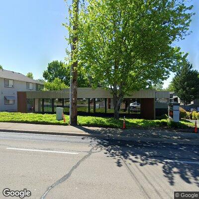 Thumbnail image of the front of a dentist office practice with the name Rogue Valley Dental Center which is located in Medford, OR