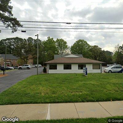 Thumbnail image of the front of a dentist office practice with the name Raleigh Orthodontics which is located in Raleigh, NC