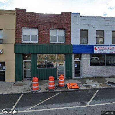 Thumbnail image of the front of a dentist office practice with the name Apple Dental Health Service which is located in Freeport, NY